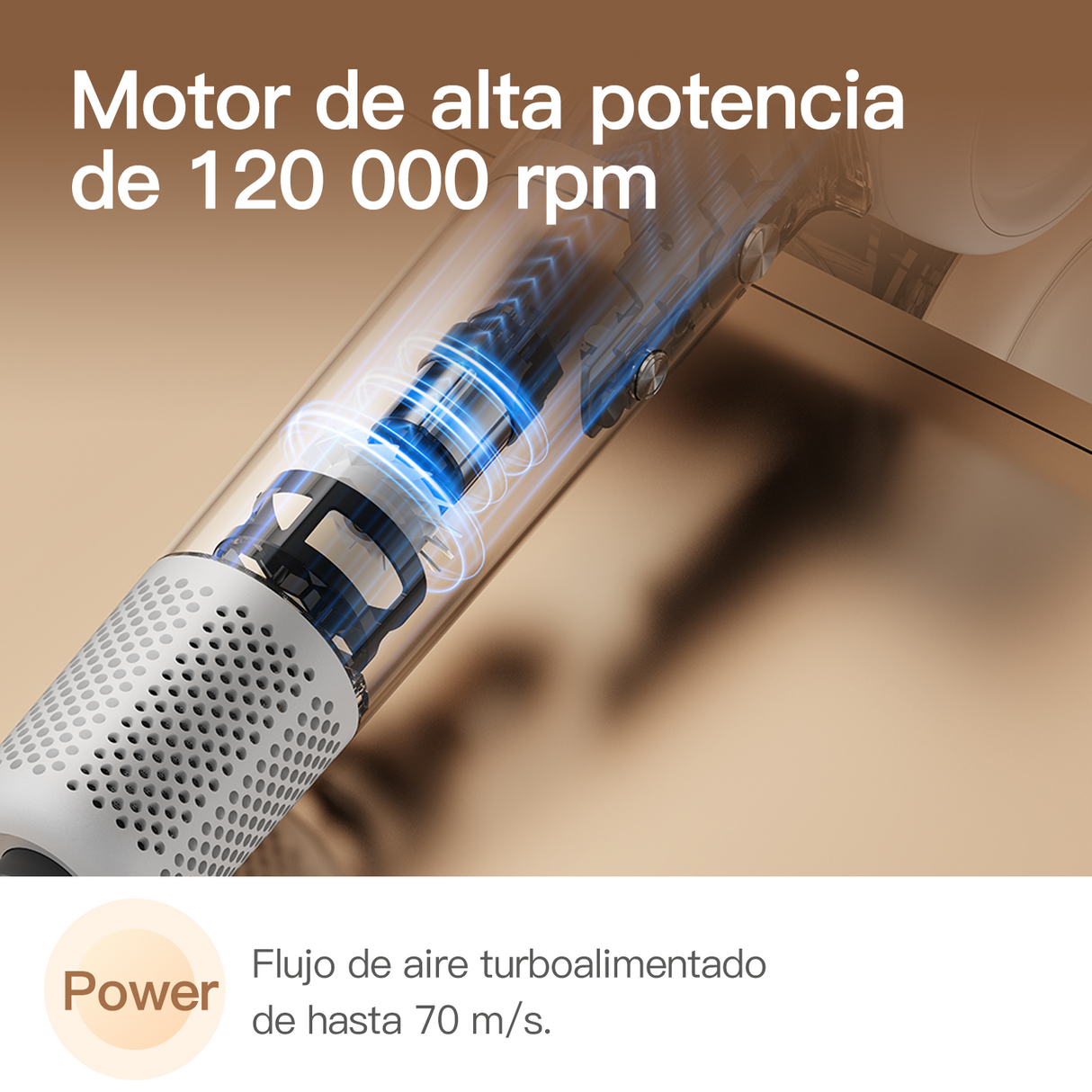 Secadora de Cabello Supersónica Azul DEM-CF50W