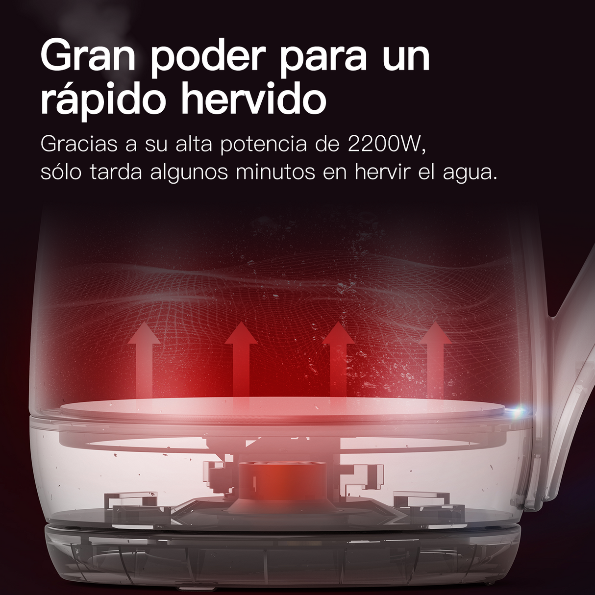 Hervidor de Vidrio 1.7 L DEM-SH30W