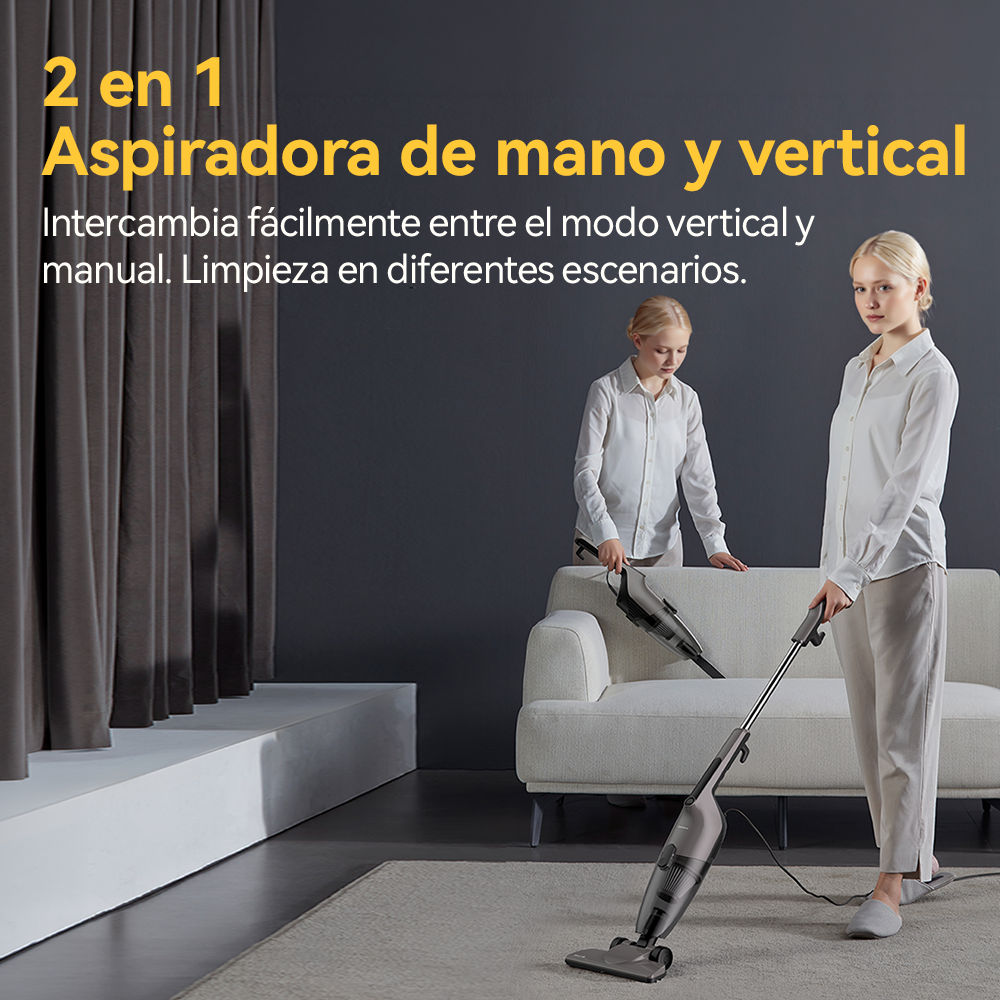 Aspiradora Multifuncional 2 en 1 Deerma DX120C Gris
