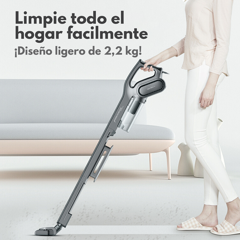 Aspiradora multifuncional Pro Negra DX700S + Removedor de Pelusa Portátil Inalámbrico MQ600