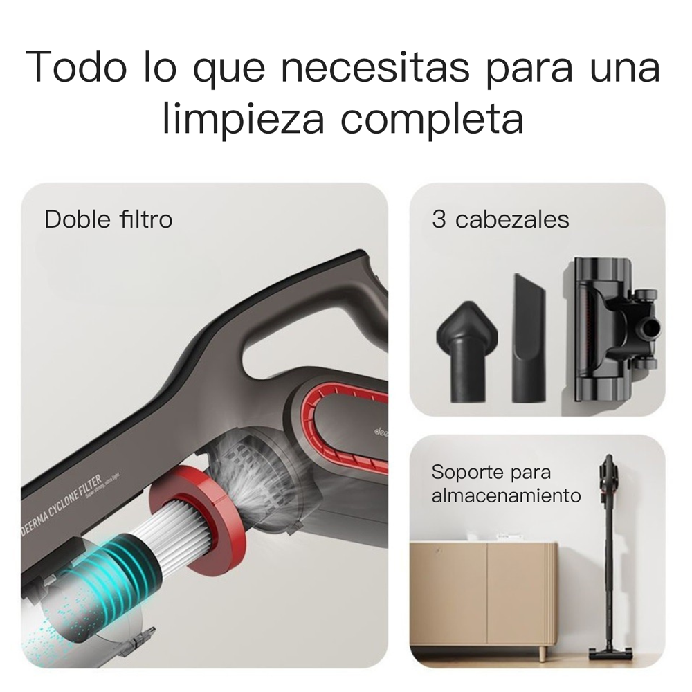 Aspiradora Multifuncional Ciclónica Ultra Deerma - DX700PRO | Negro | Filtro Incluido