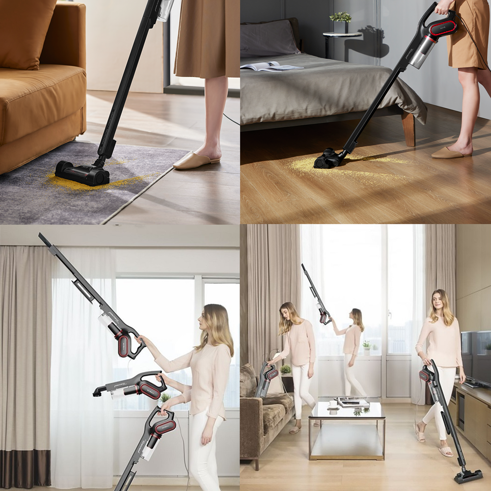 Aspiradora Multifuncional Ciclónica Ultra Deerma - DX700PRO | Negro | Filtro Incluido