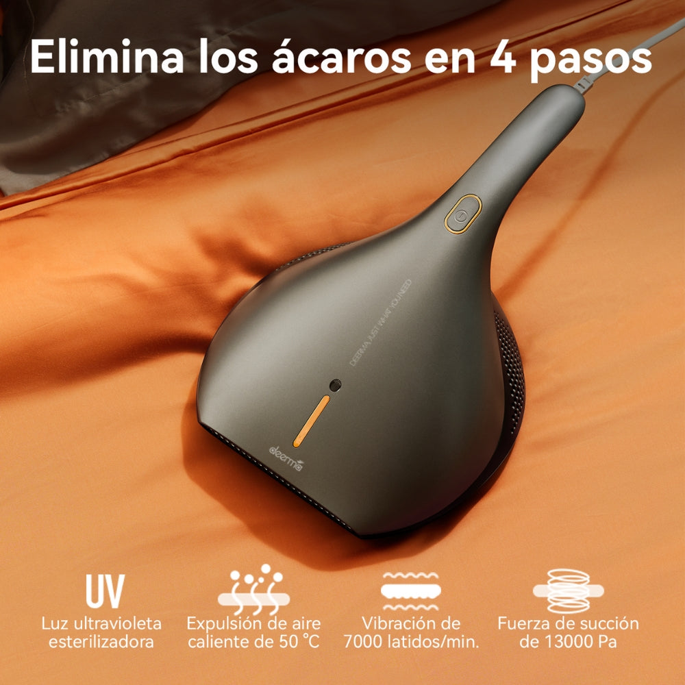 Aspiradora de Mano Anti-Ácaros EX919 + Removedor de Pelusa Portátil Inalámbrico MQ600