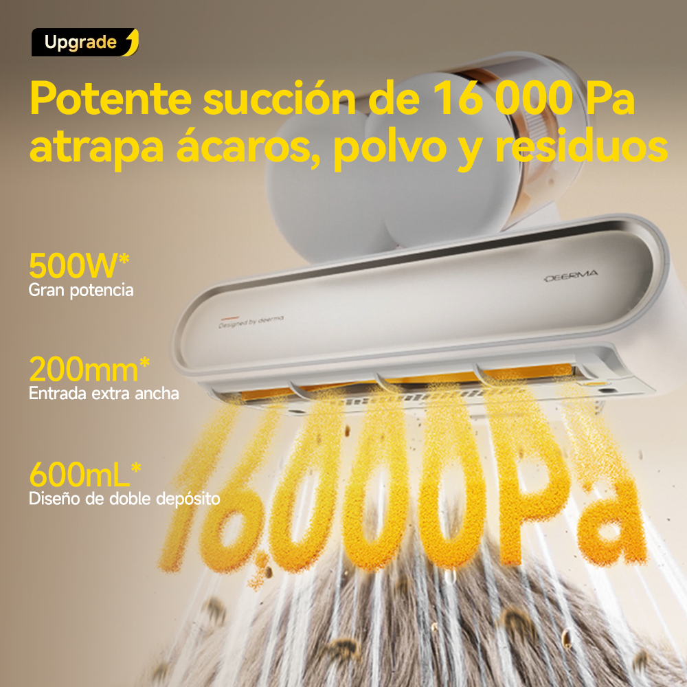 Aspiradora Anti ácaros Deerma M1 Detect con Doble Depósito y Luz UV