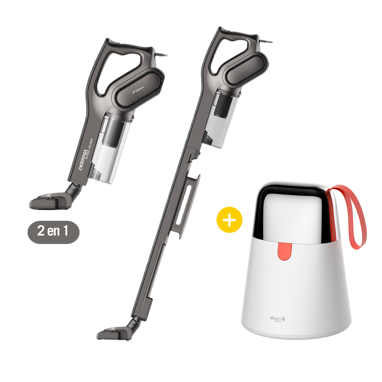 Aspiradora multifuncional Pro Negra DX700S + Removedor de Pelusa Portátil Inalámbrico MQ600