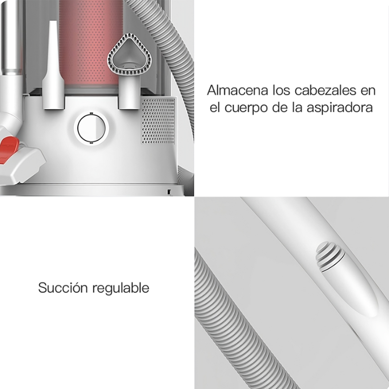 Aspiradora de Tanque Ciclónica Deerma TJ200 | Sólidos y Liquidos | Filtro Incluido