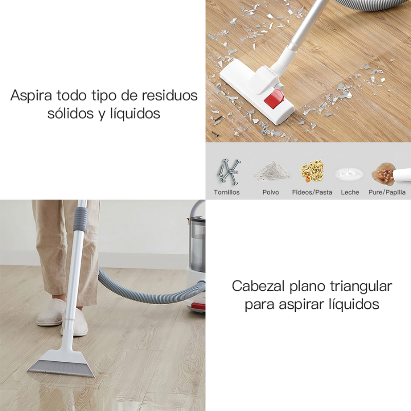 Aspiradora de Tanque Ciclónica Deerma TJ200 | Sólidos y Liquidos | Filtro Incluido