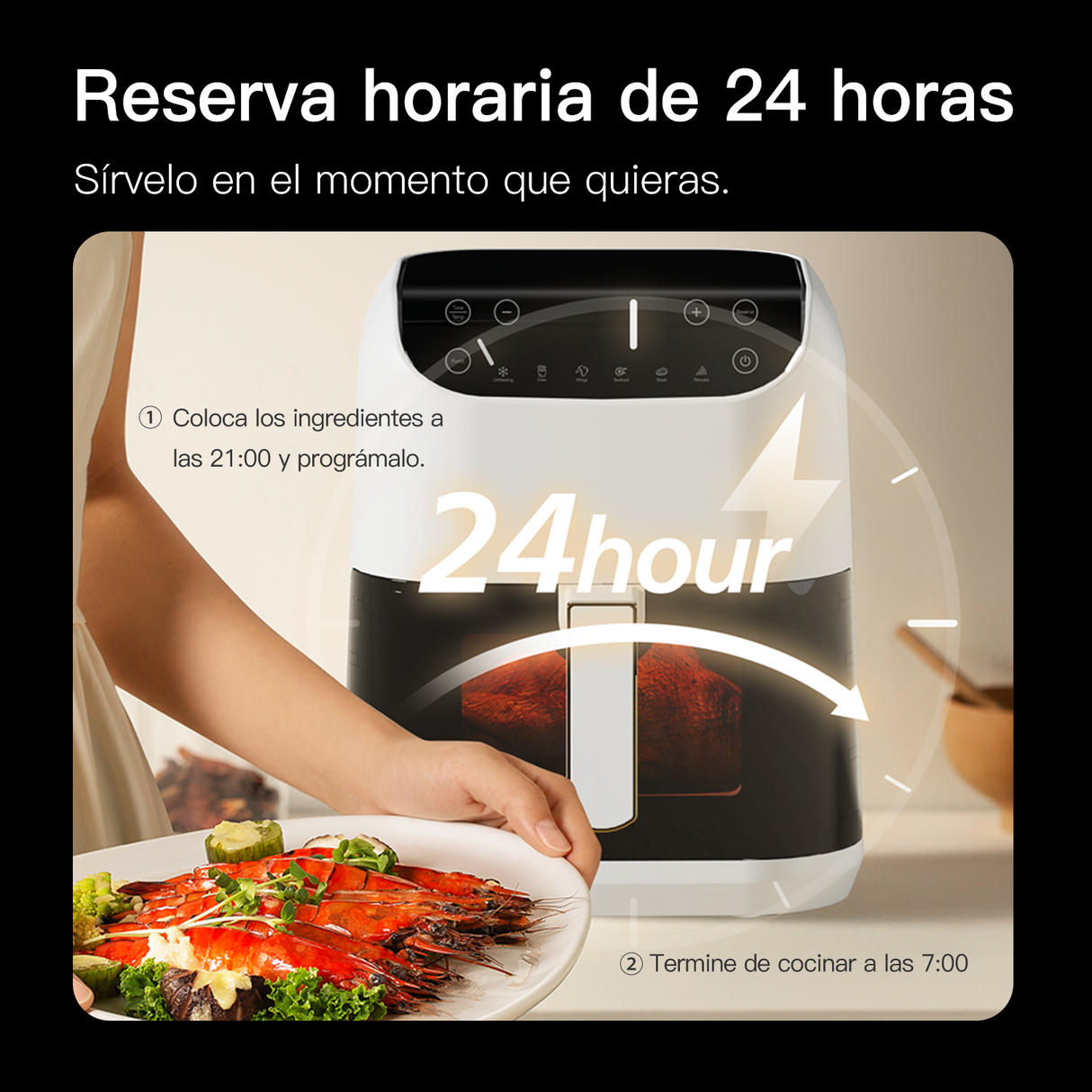 Freidora de Aire 5.5L DEM-KZ130W