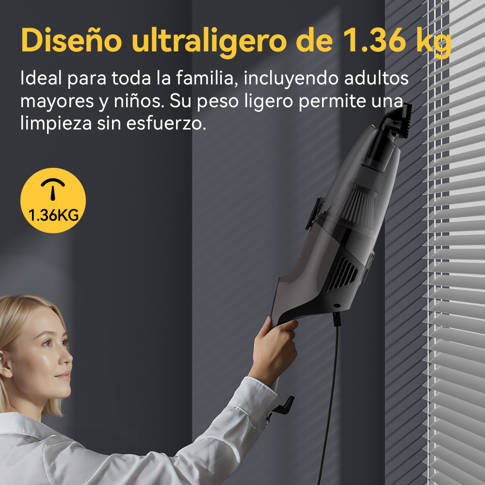 Aspiradora Multifuncional 2 en 1 Deerma DX120C Gris