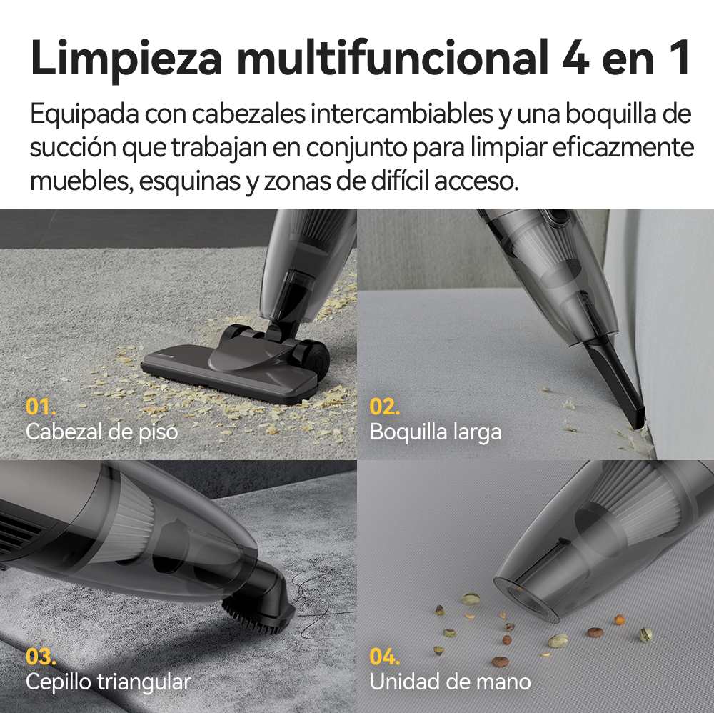 Aspiradora Multifuncional 2 en 1 Deerma DX120C Gris