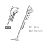 Aspiradora Multifuncional Ciclónica Pro DX700 - Vertical y de mano | Blanco | Filtro incluido