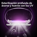 Aspiradora de Mano Anti-Ácaros EX919 Luz Uv | Gris | Calor 50°C