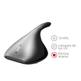 Aspiradora de Mano Anti-Ácaros EX919 Luz Uv | Gris | Calor 50°C