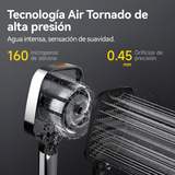 Cabezal de ducha Alta Presión 2 en 1 DEERMA HS01 Plata