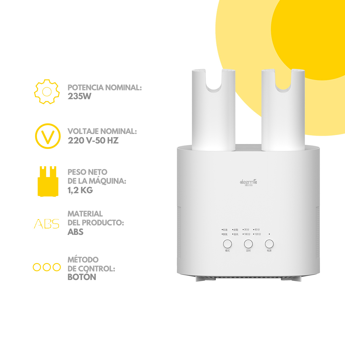 Secador de zapatos Deerma HX10W Blanco