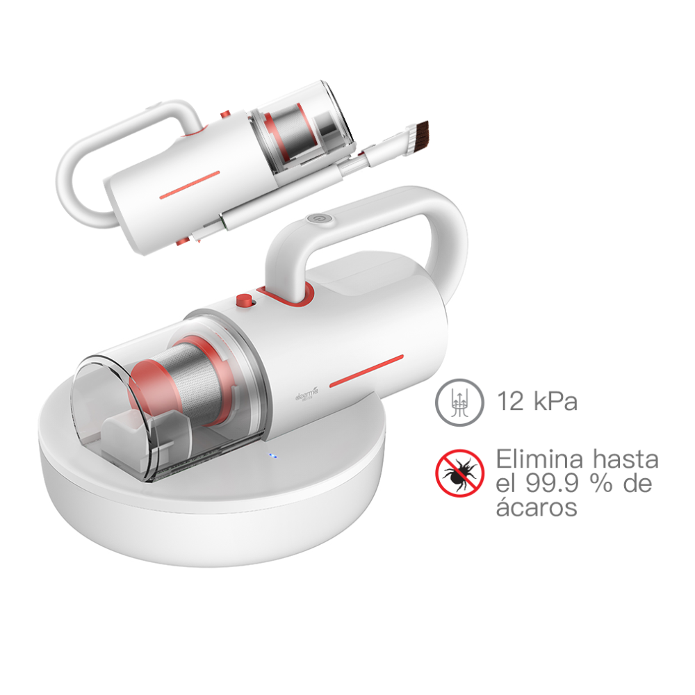 Aspiradora Anti-Ácaros y de Mano 2 en 1  CM1300 | Blanco | Hasta 99.9% libre de ácaros