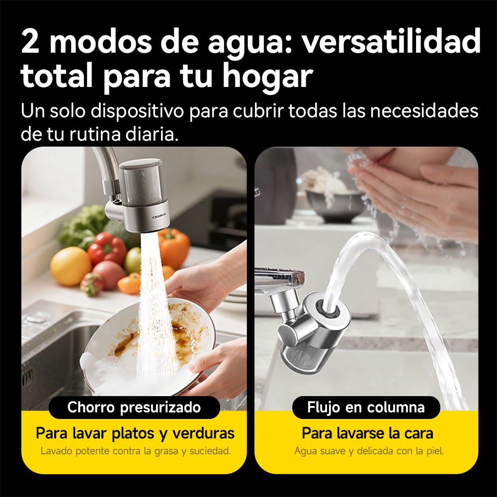 Filtro de agua para grifo a presión Deerma LT01 Plata