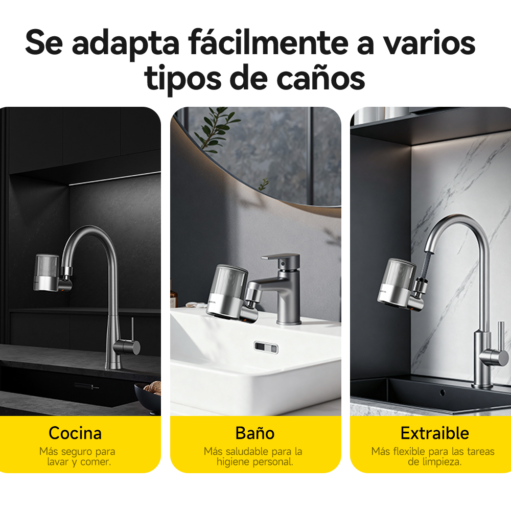 Filtro de agua para grifo a presión Deerma LT01 Plata