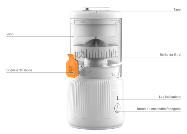 Exprimidor de cítricos Inalámbrico Deerma DEM-LC01 Blanco