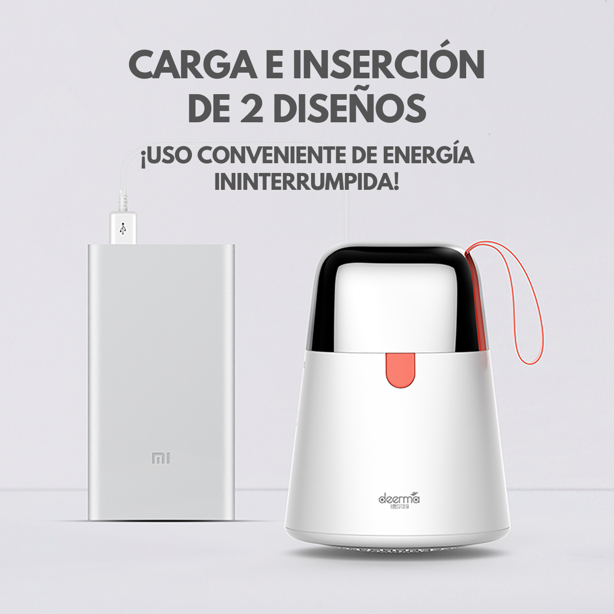 Aspiradora de Mano Anti-Ácaros EX919 + Removedor de Pelusa Portátil Inalámbrico MQ600