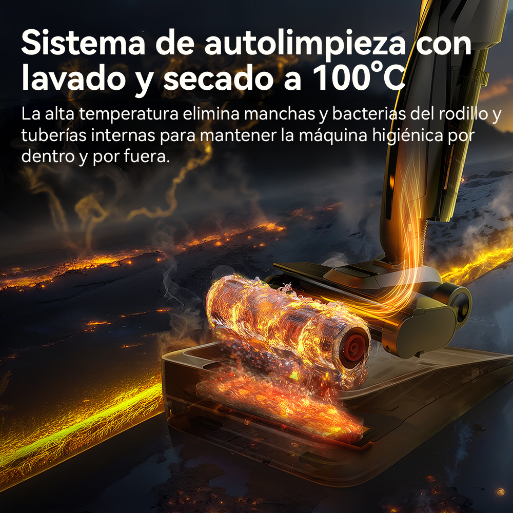 Aspiradora Lava Pisos Inalámbrica Deerma VX100 ULTRA S Autolimpieza