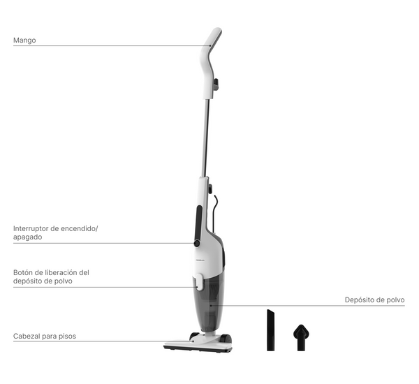 Aspiradora Multifuncional 2 en 1 Deerma DX120C Gris