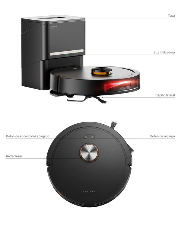 Aspiradora Robot Inteligente Deerma DEM-S30 Negro
