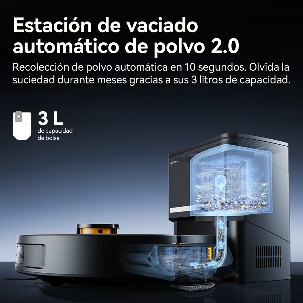 Aspiradora Robot Inteligente Deerma DEM-S30 Negro