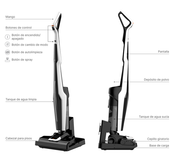 Aspiradora Lava pisos Deerma VX300 Autolimpieza 5 en 1